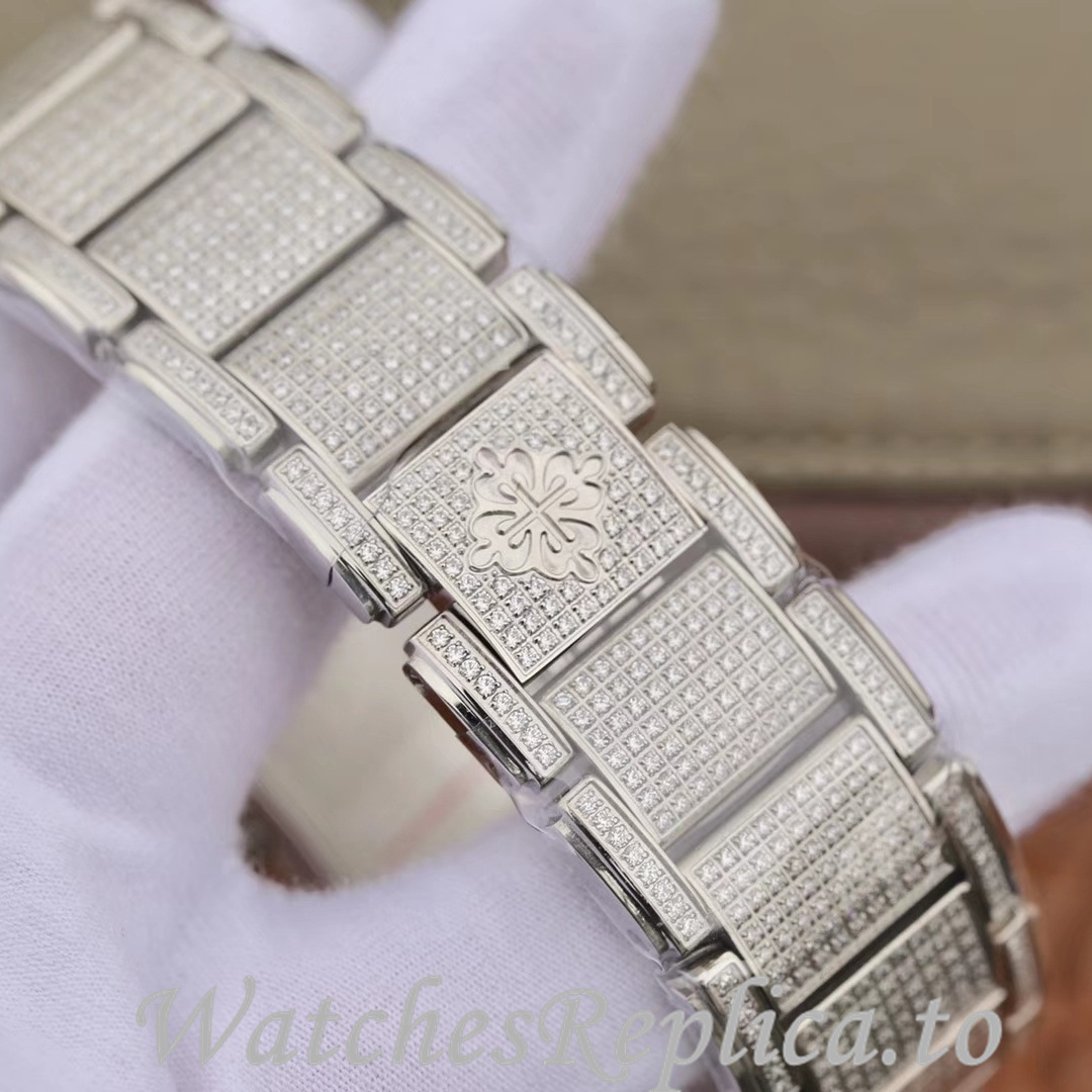 Patek Philippe Replica Twenty-4 White Gold strap 30MM - WatchesReplica.is