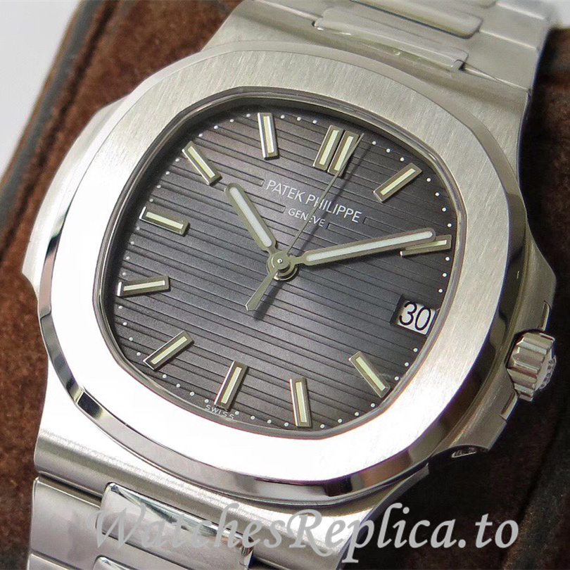 Patek Philippe Replica Nautilus Stainless steel strap 40MM - WatchesReplica.is
