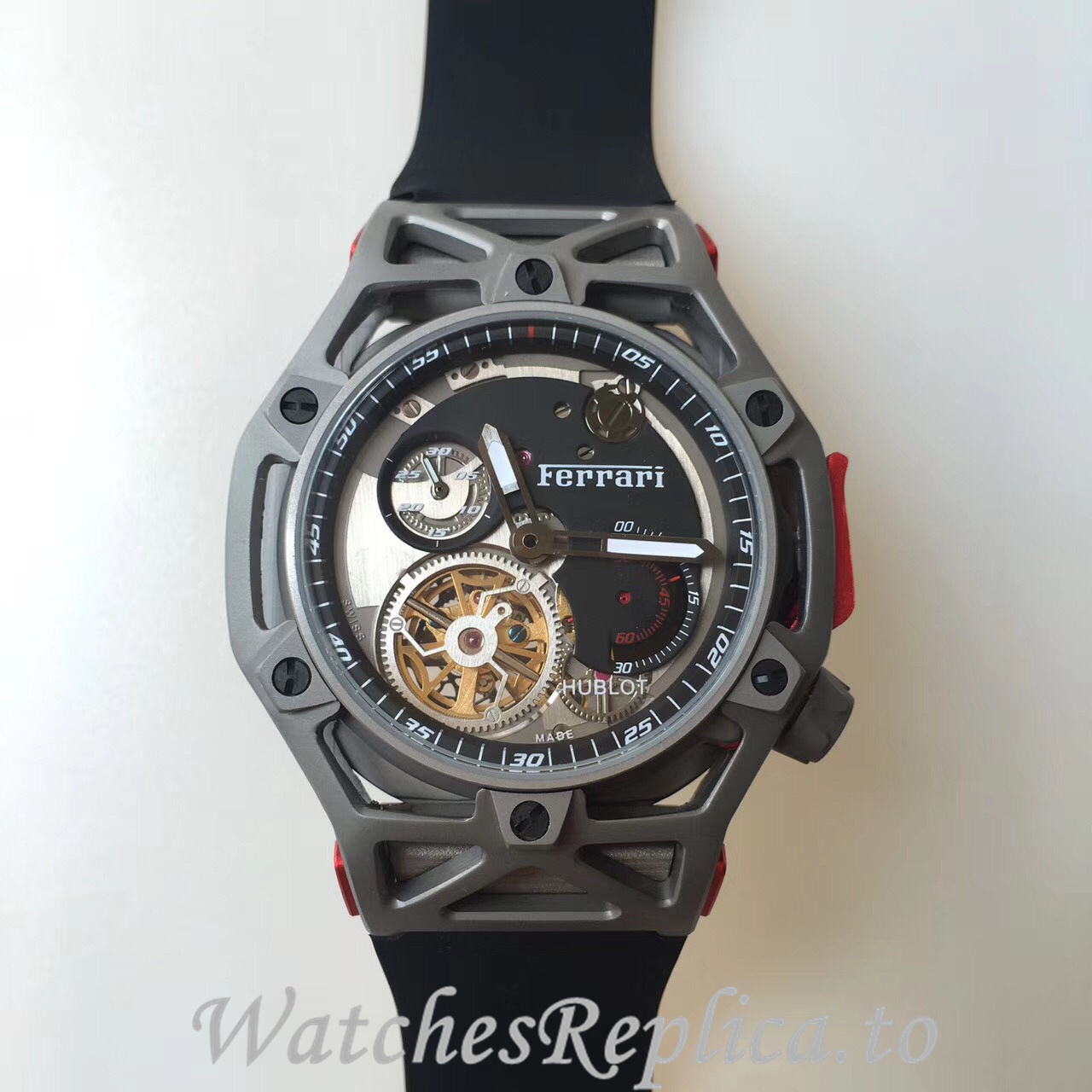 Hublot Replica Ferrari Rubber strap 43MM - WatchesReplica.is