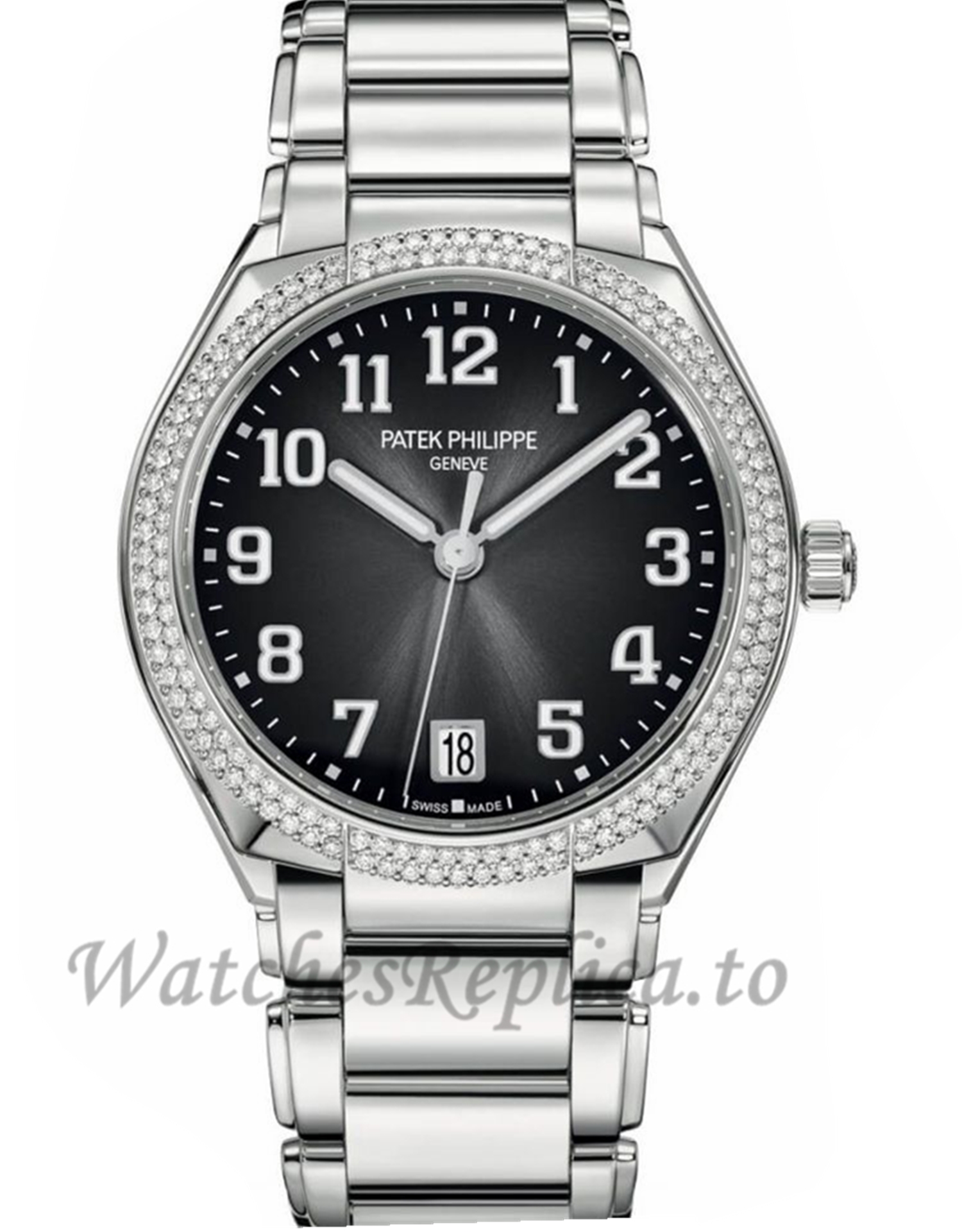 Patek Philippe Replica Twenty 4 Steel Grey Dial Automatic 36MM Watch 73001200A010 - WatchesReplica.is