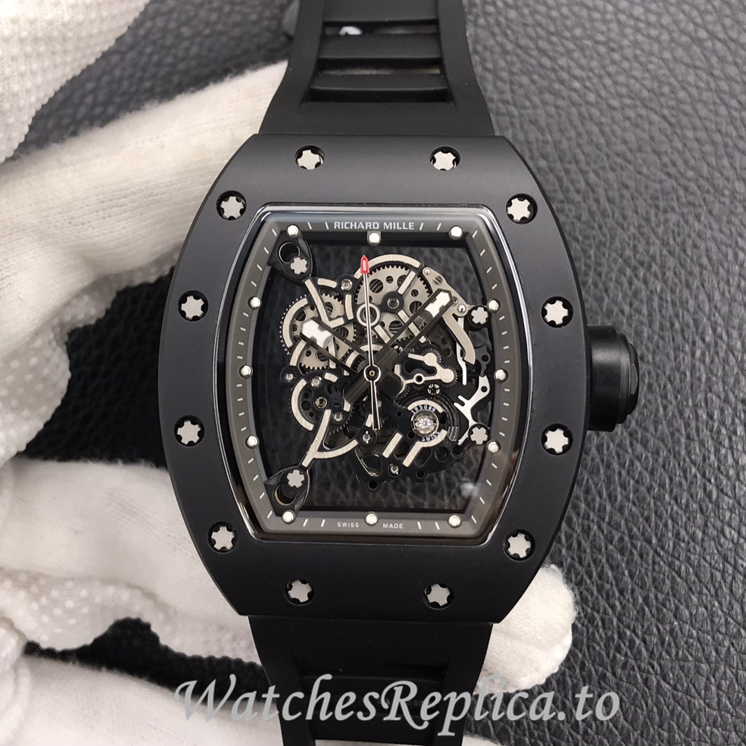 Richard Mille Replica RM055 Rubber strap 50MM - WatchesReplica.is