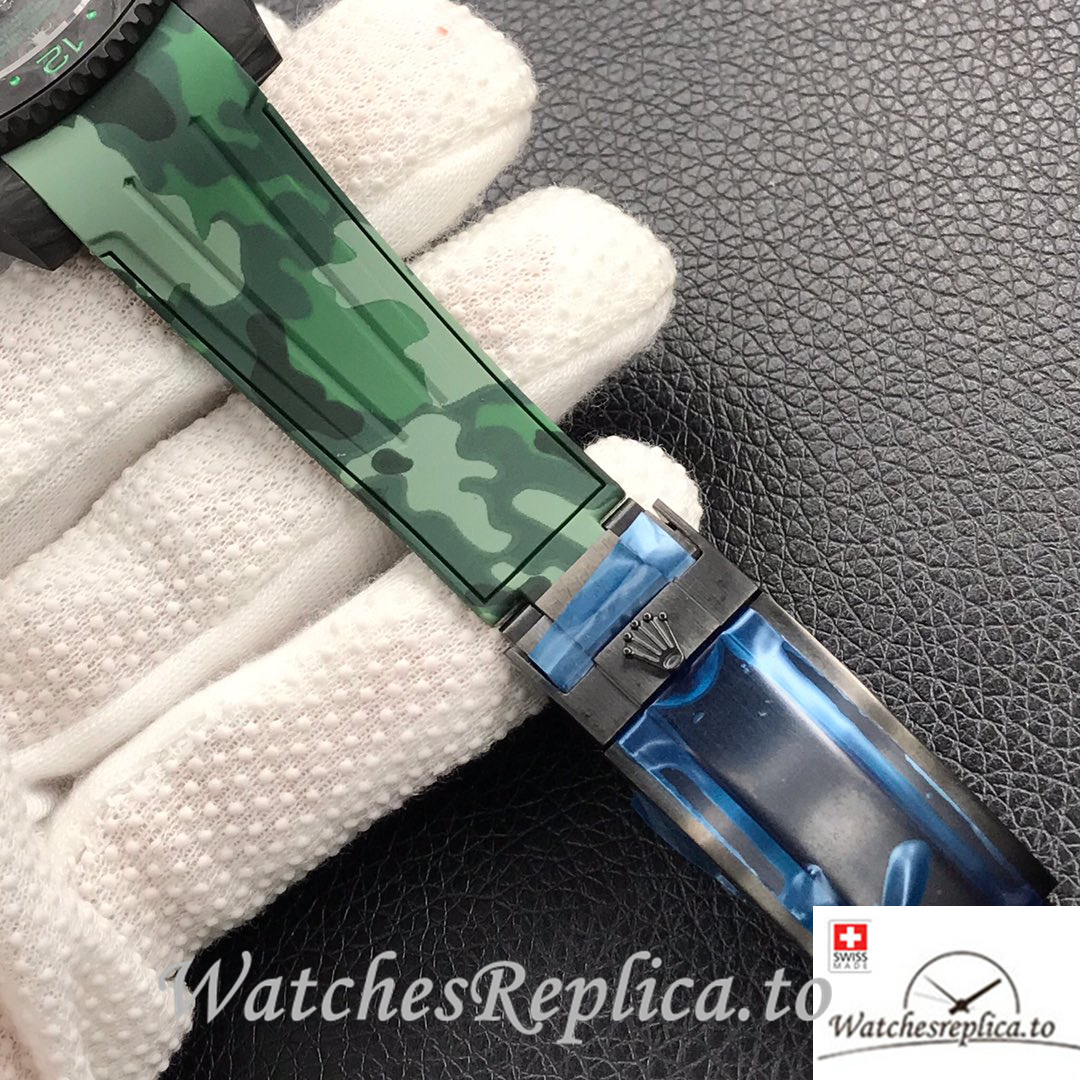 Swiss Rolex GMT-Master Replica Rubber strap 40MM - WatchesReplica.is