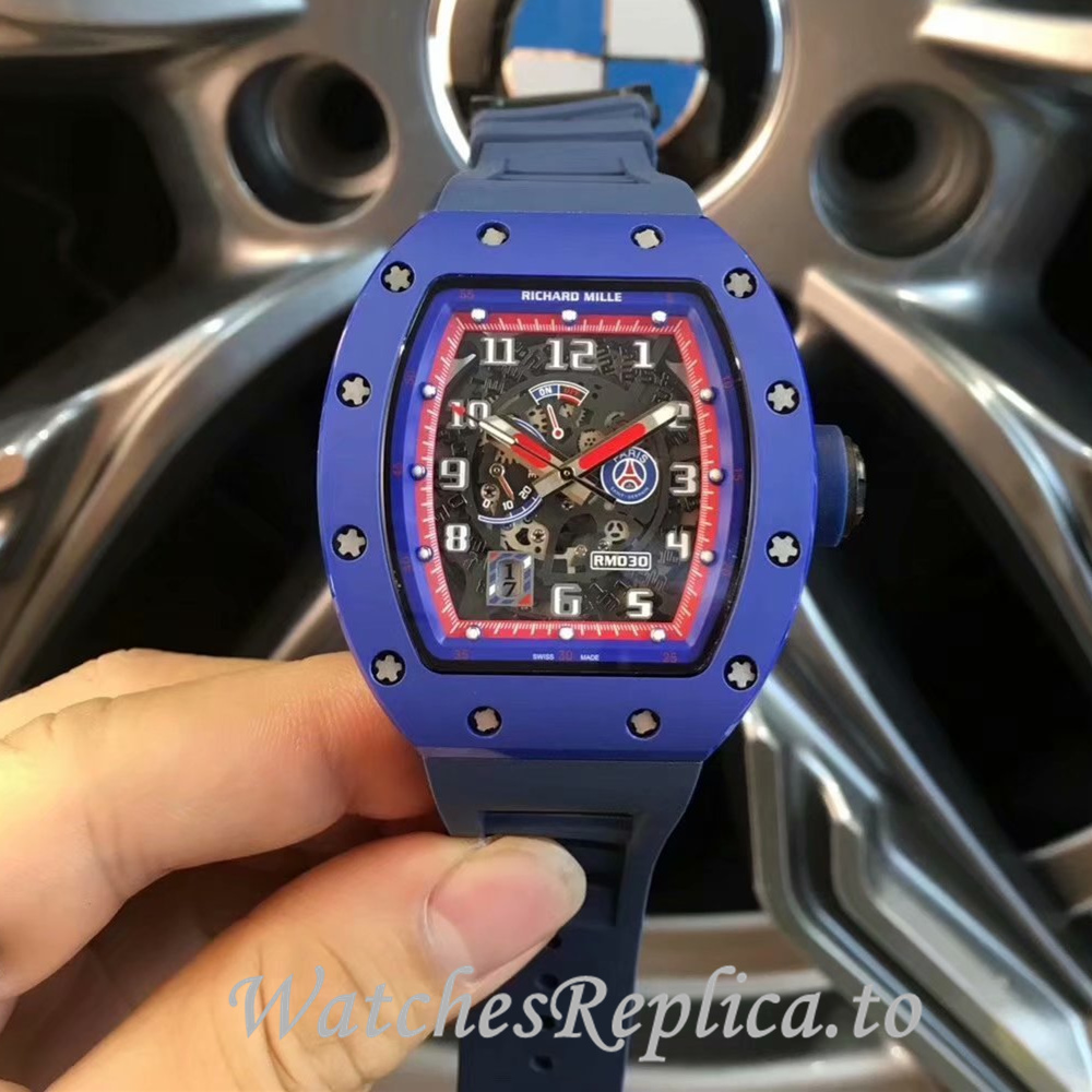Richard Mille Replica RM030 Rubber strap 50MM - WatchesReplica.is