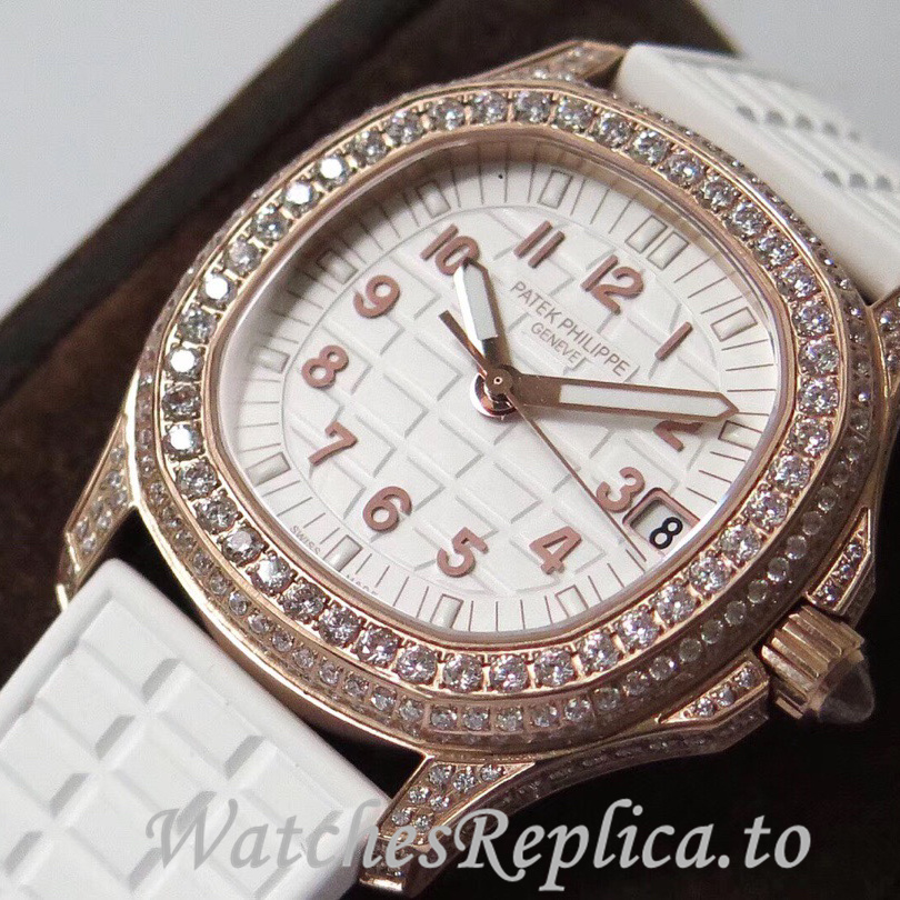 Patek Philippe Replica Aquanaut Rubber strap 35.6MM - WatchesReplica.is