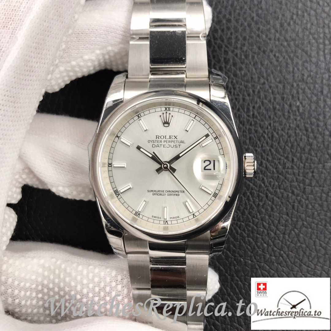 Swiss Rolex Datejust 126334 Replica Stainless steel strap 41MM - WatchesReplica.is