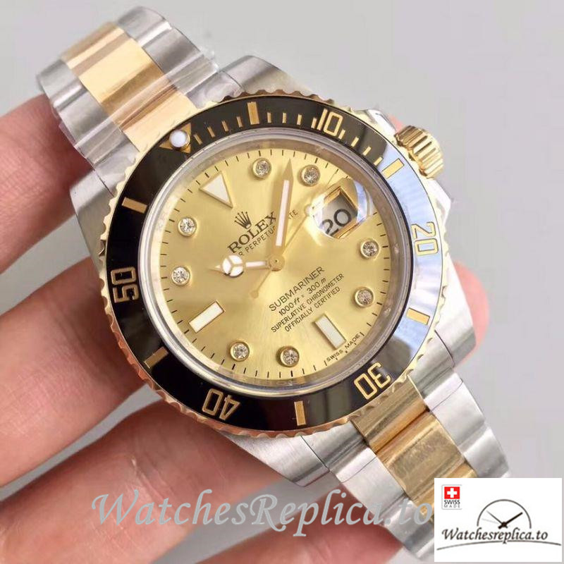 Swiss Rolex Submariner Date Replica 116613LN 001 Black Bezel 40MM - WatchesReplica.is