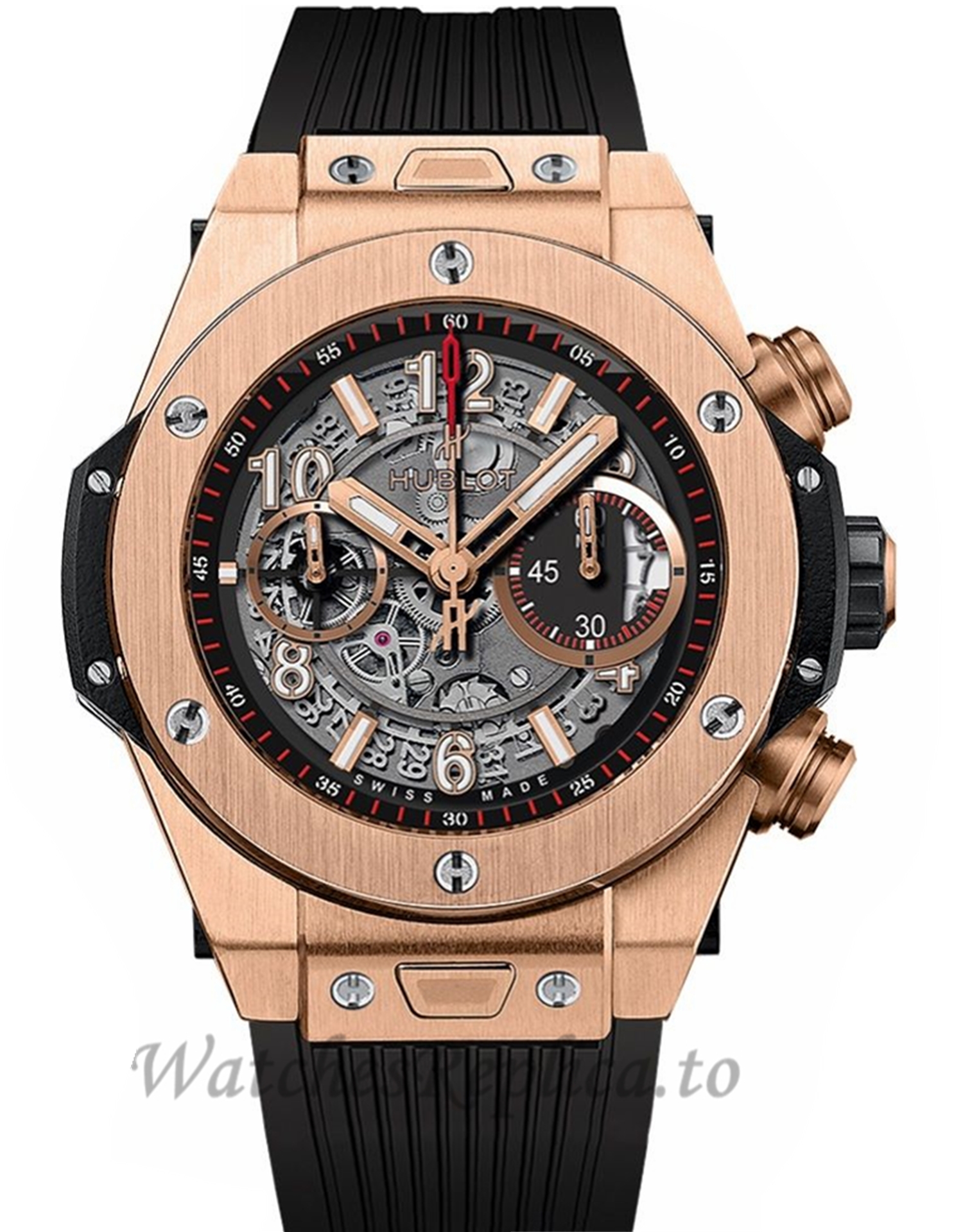 Replica Hublot Big Bang Automatic Unico King Gold Rose Gold Automatic 48MM Watch 411.OX.1180.RX - WatchesReplica.is