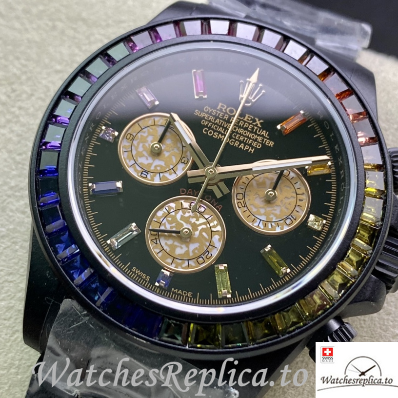 Swiss Rolex Daytona 116598RBOW Replica Stainless steel strap 40MM - WatchesReplica.is