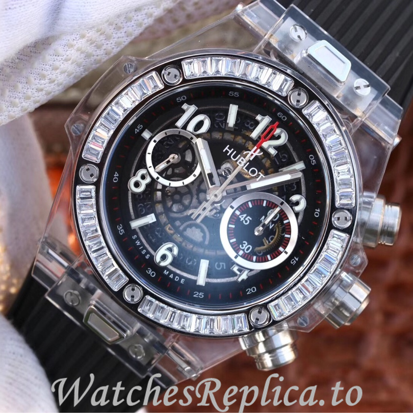 Hublot Replica 411.JX.4802.RT Rubber strap 45MM - WatchesReplica.is