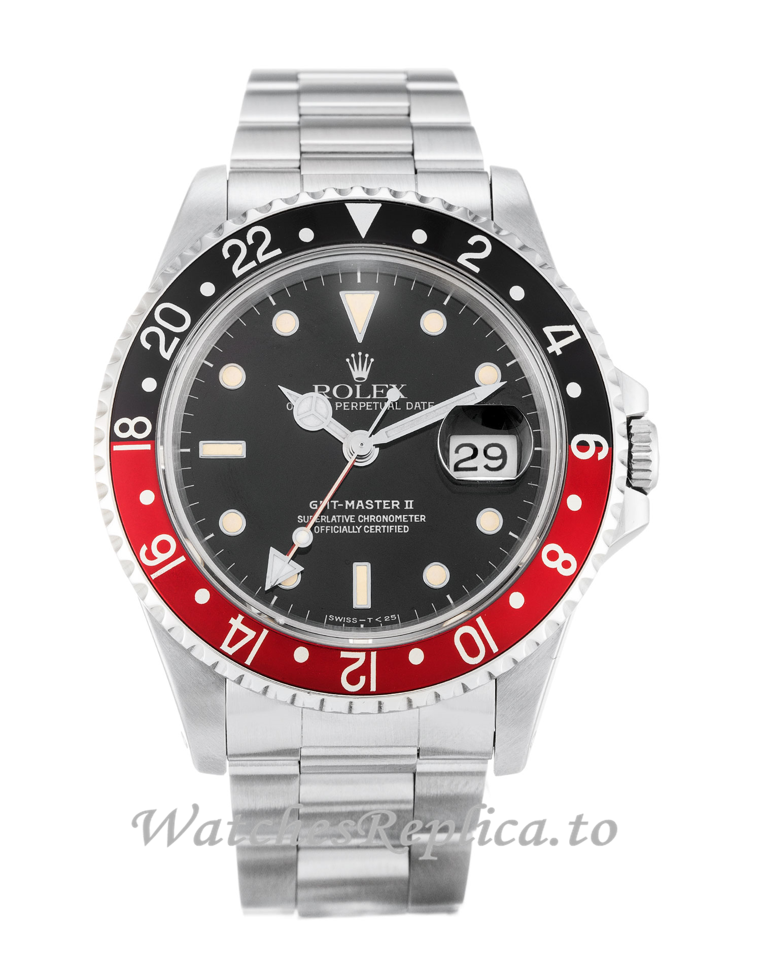 Rolex GMT Master Black Dial II 16710 - WatchesReplica.is