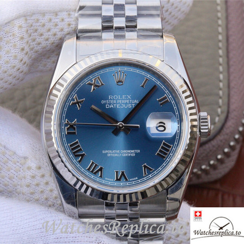 Swiss Rolex Datejust 116234 Stainless steel strap 36MM - WatchesReplica.is