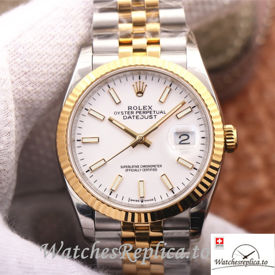 Swiss Rolex Datejust Replica 126233 Stainless steel strap 36MM - WatchesReplica.is
