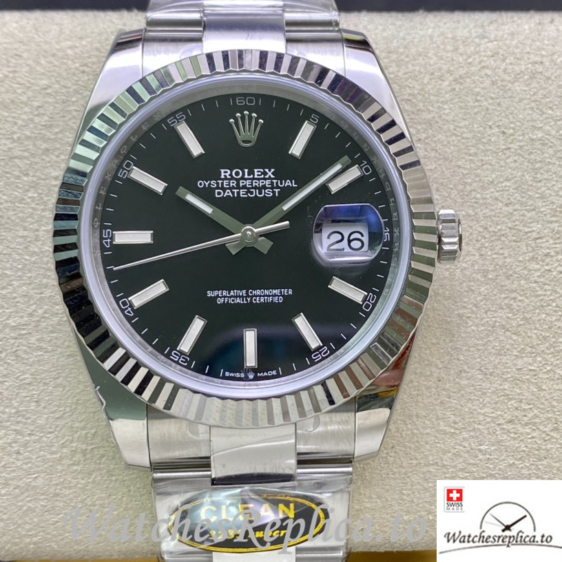 Swiss Rolex Datejust 126334 Replica Stainless steel strap 41MM - WatchesReplica.is