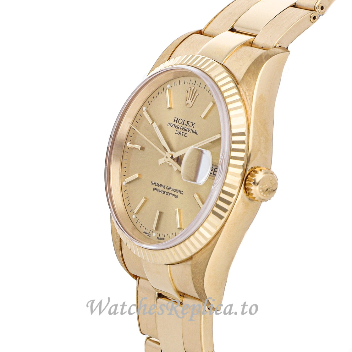 Replica Rolex Oyster Perpetual Date 15238 34MM Mens Watch - WatchesReplica.is