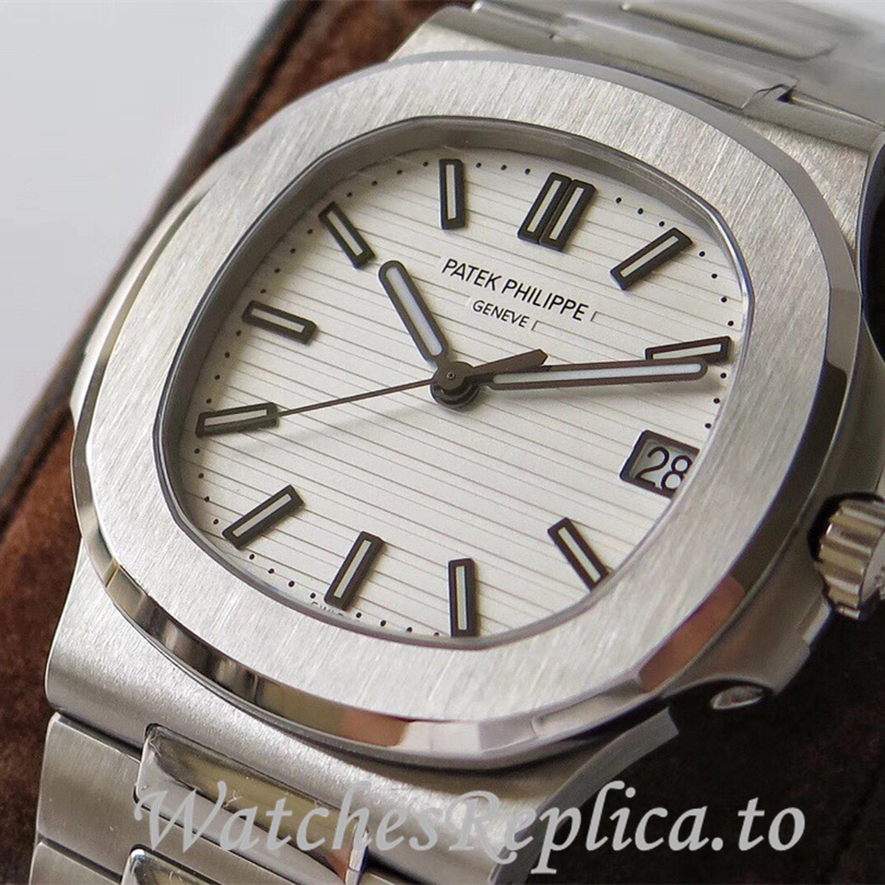 Patek Philippe Replica Nautilus Stainless steel strap 40MM - WatchesReplica.is