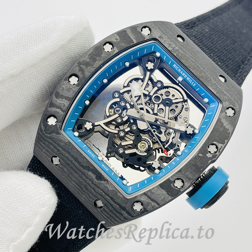 Richard Mille Replica RM055 Canvas strap 50MM - WatchesReplica.is