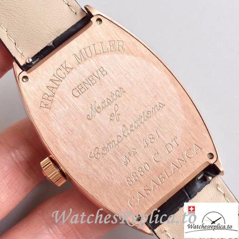 Swiss Franck Muller Casablanca Date Replica 8880 C DT Black Strap 39.5MM×55.3 MM - WatchesReplica.is