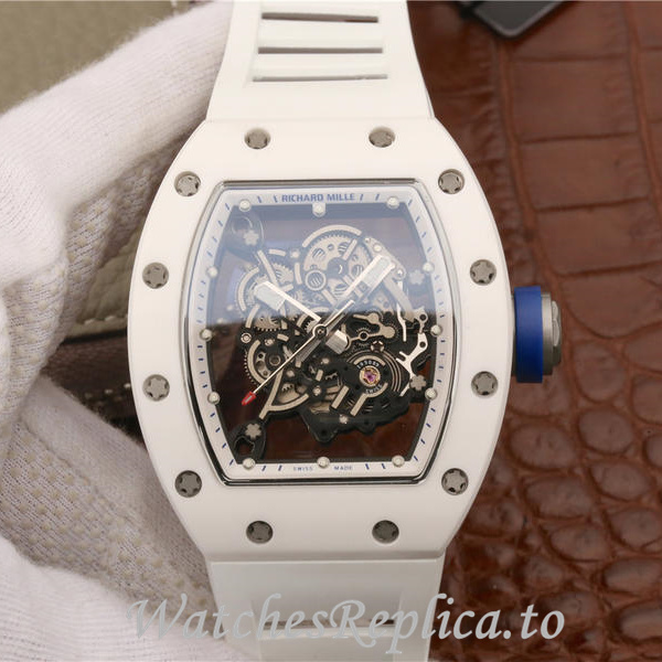 Richard Mille Replica RM055 Rubber strap 50MM - WatchesReplica.is