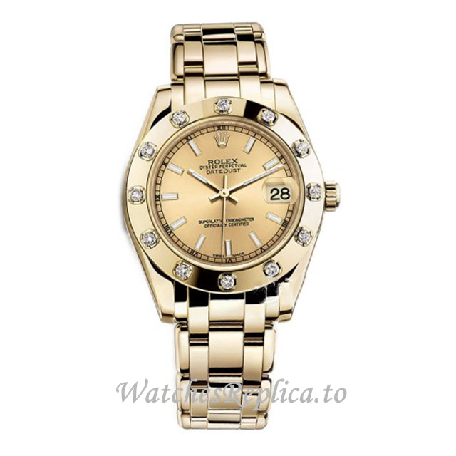 Replica Rolex Pearlmaster m81318-0018 36MM - WatchesReplica.is