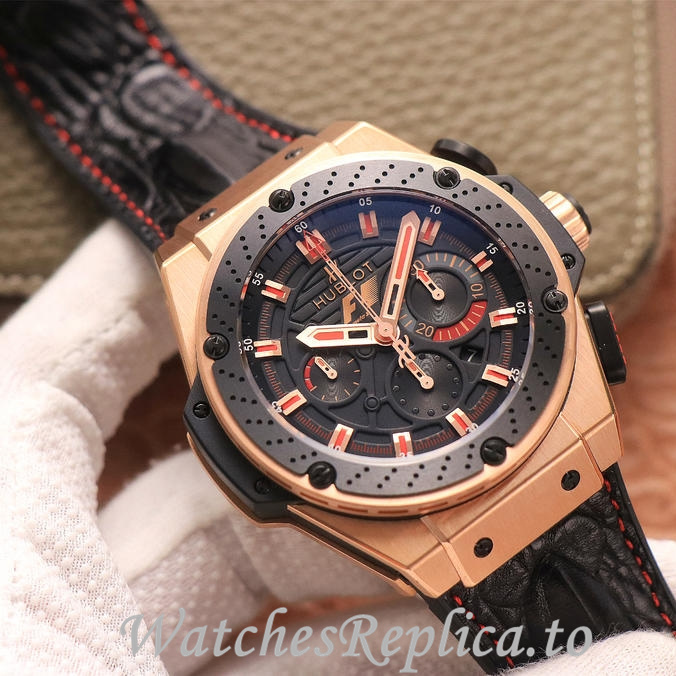 Hublot Replica Ferrari F1 Leather strap 46MM - WatchesReplica.is