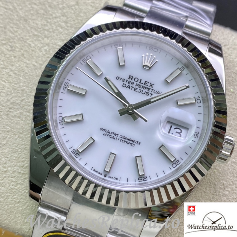 Swiss Rolex Datejust 126334 Replica Stainless steel strap 41MM - WatchesReplica.is