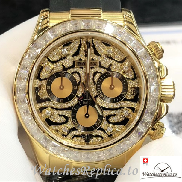 Swiss Rolex Daytona Replica 116588 Rubber strap 40MM - WatchesReplica.is