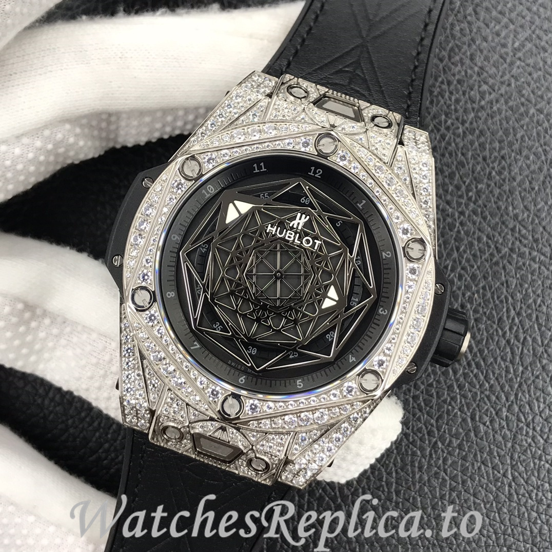 Hublot Replica Big Bang Series Tattoo Rubber strap 45MM - WatchesReplica.is