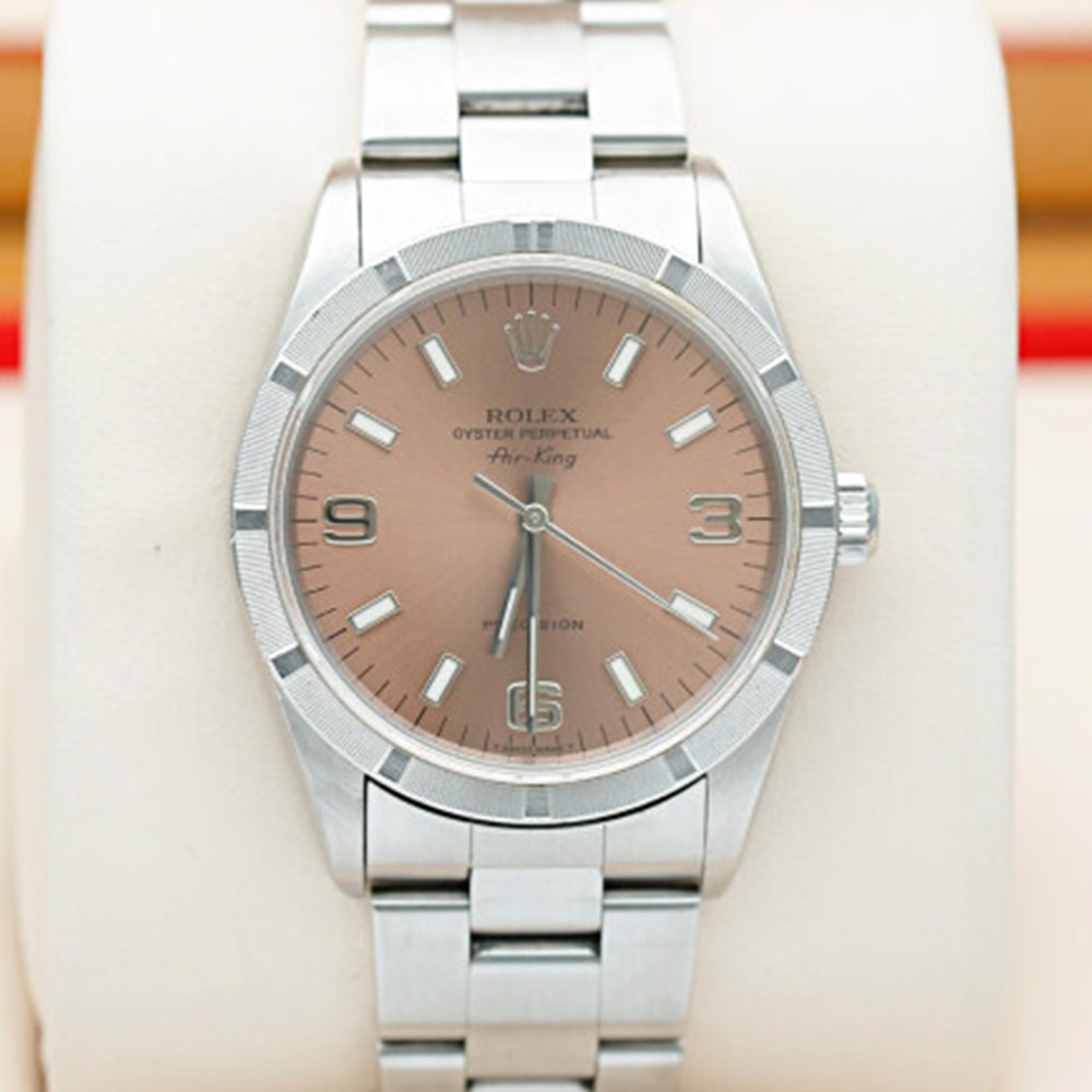 Rolex Air-King Salmon Dial 14010M - WatchesReplica.is