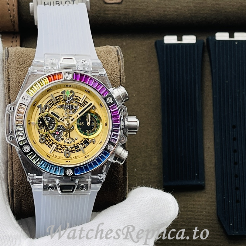 Hublot Replica 411.JX.4802.RT Rubber strap 45MM - WatchesReplica.is