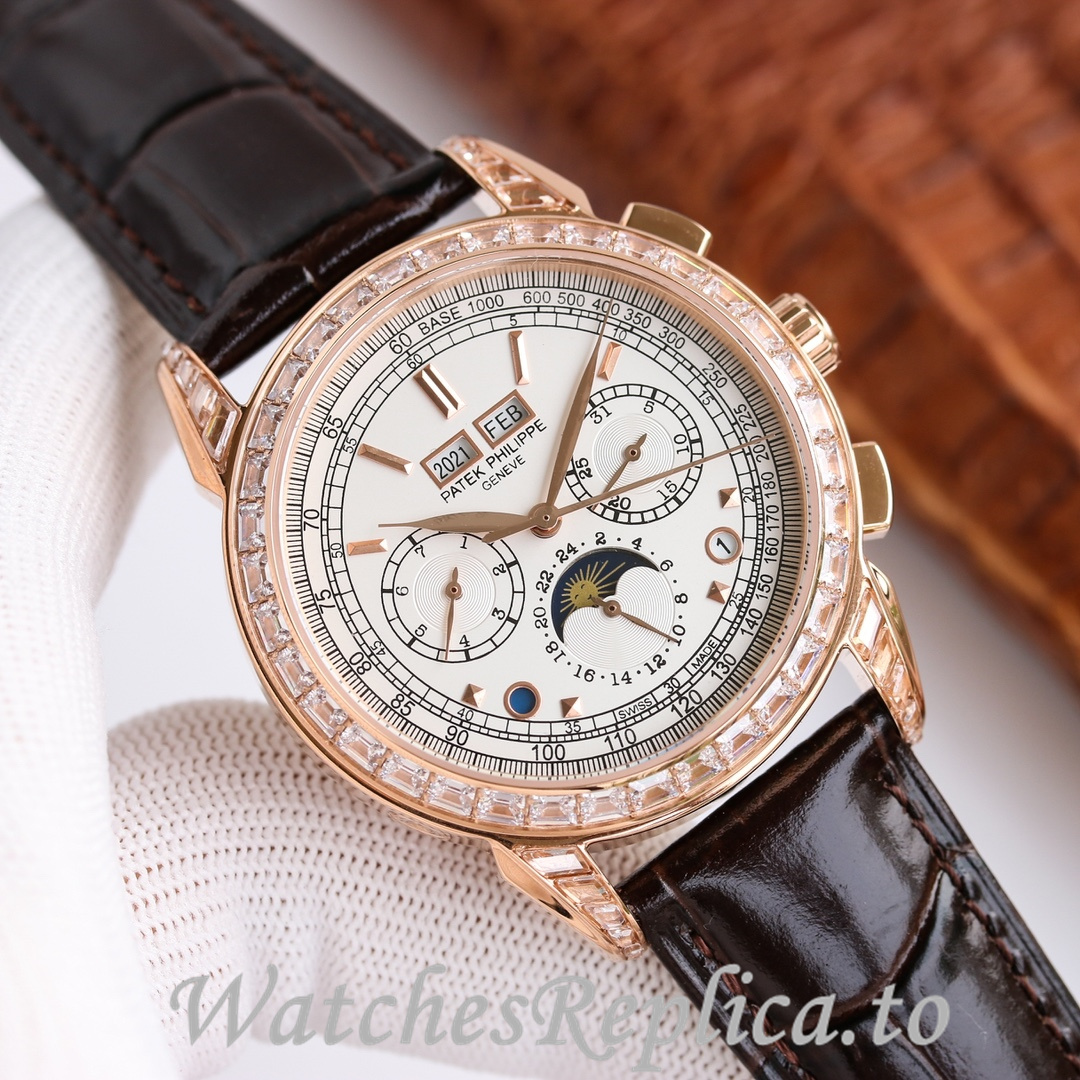 Patek Philippe Replica Complications 5270 Leather strap 41MM - WatchesReplica.is