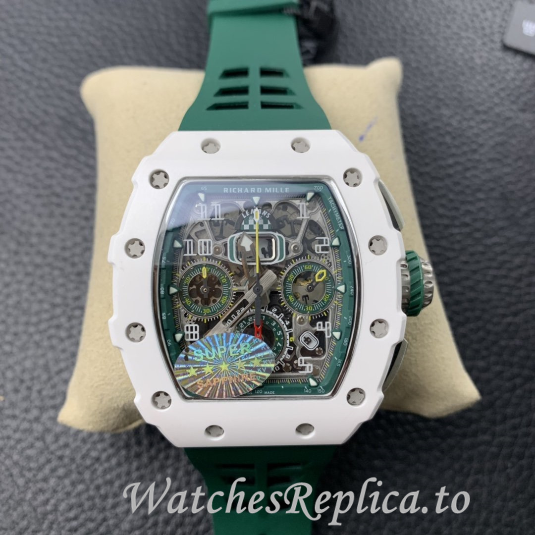 Richard Mille Replica RM011-03 Rubber strap 50MM - WatchesReplica.is