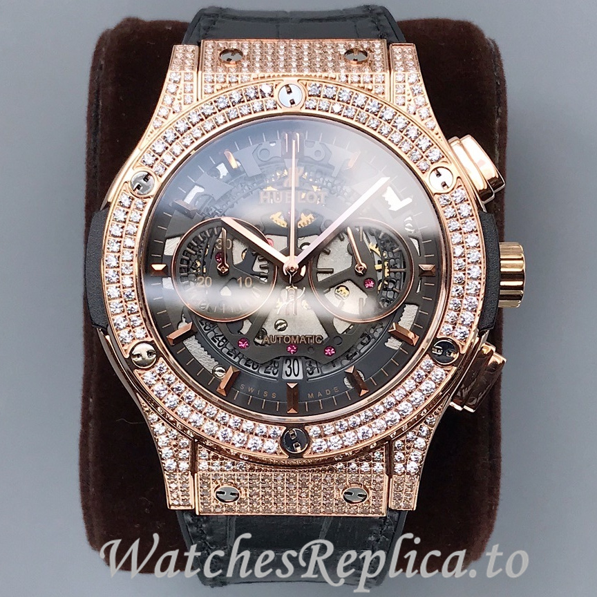 Hublot Replica Classic Fusion Leather strap 45MM - WatchesReplica.is