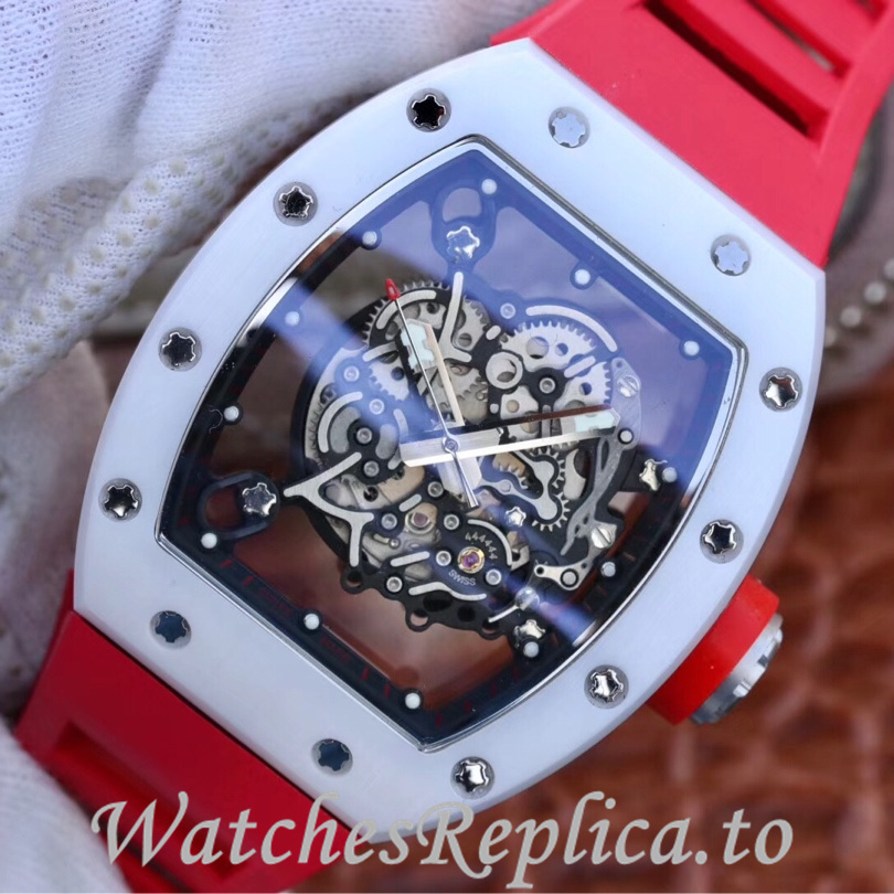 Richard Mille Replica RM055 Rubber strap 50MM - WatchesReplica.is