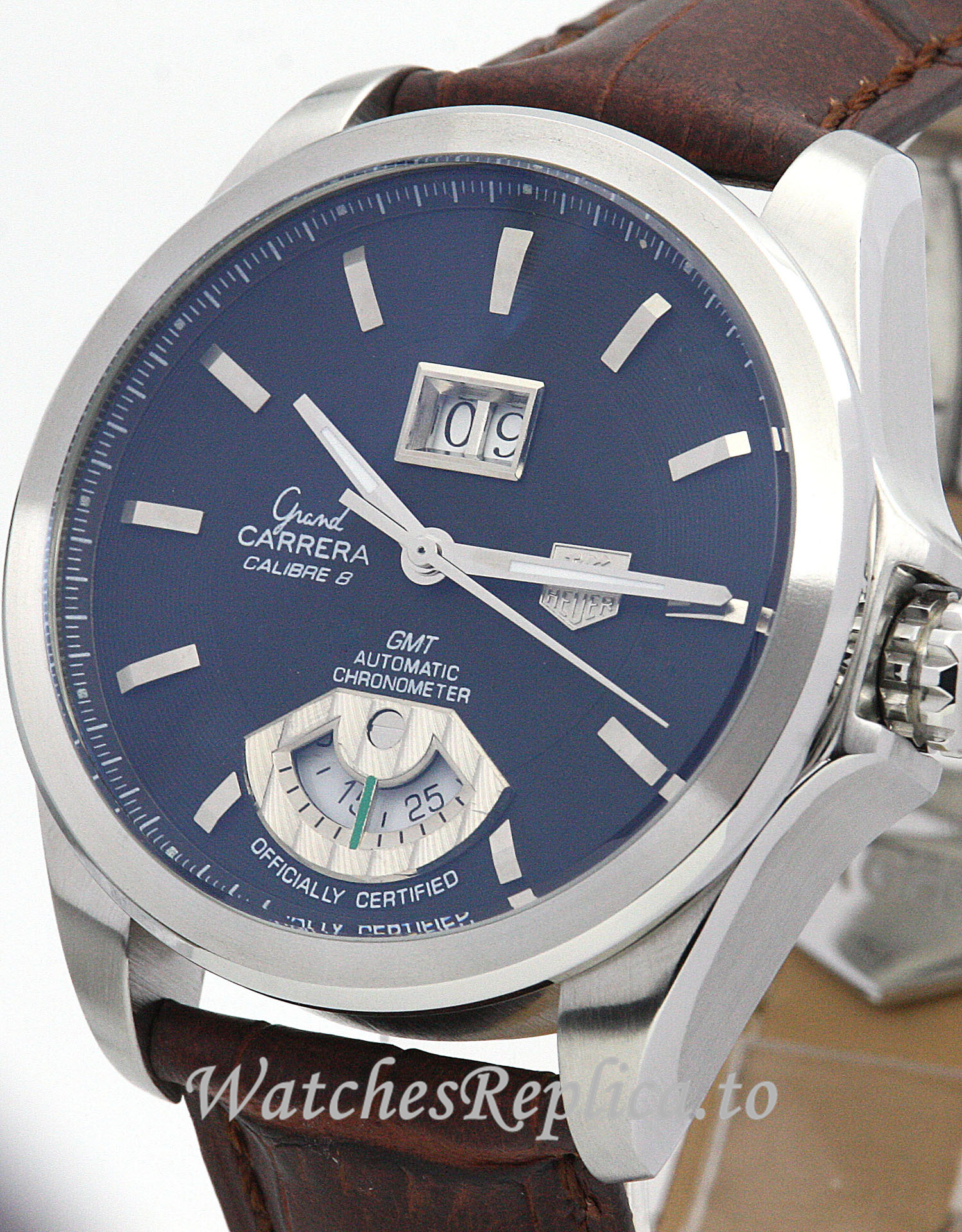 Tag Heuer Grand Carrera Brown Dial WAV5113.FC6231 43 MM - WatchesReplica.is