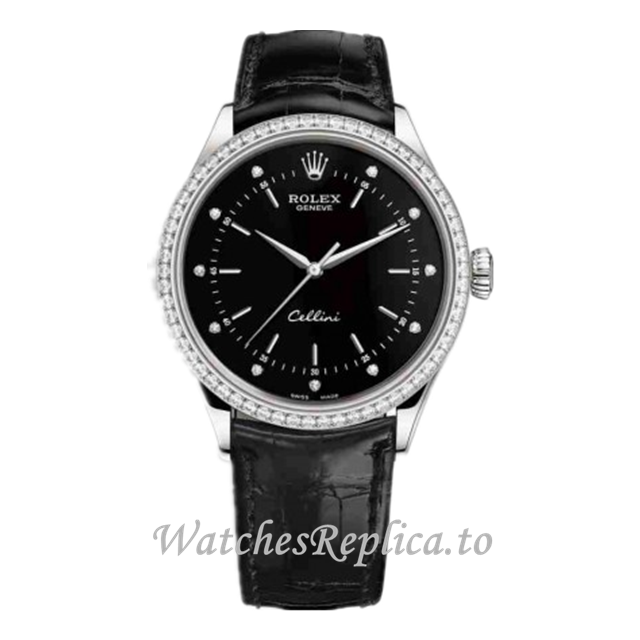Replica Rolex Cellini 50709rbr-008 39MM - WatchesReplica.is