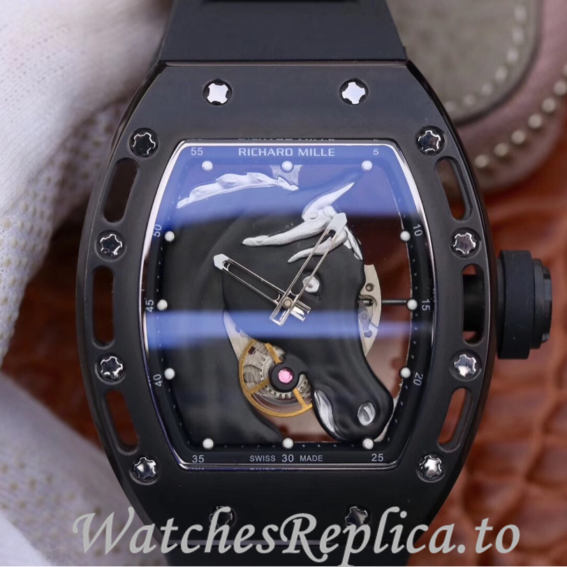 Richard Mille Replica RM52-02 Rubber strap 50MM - WatchesReplica.is