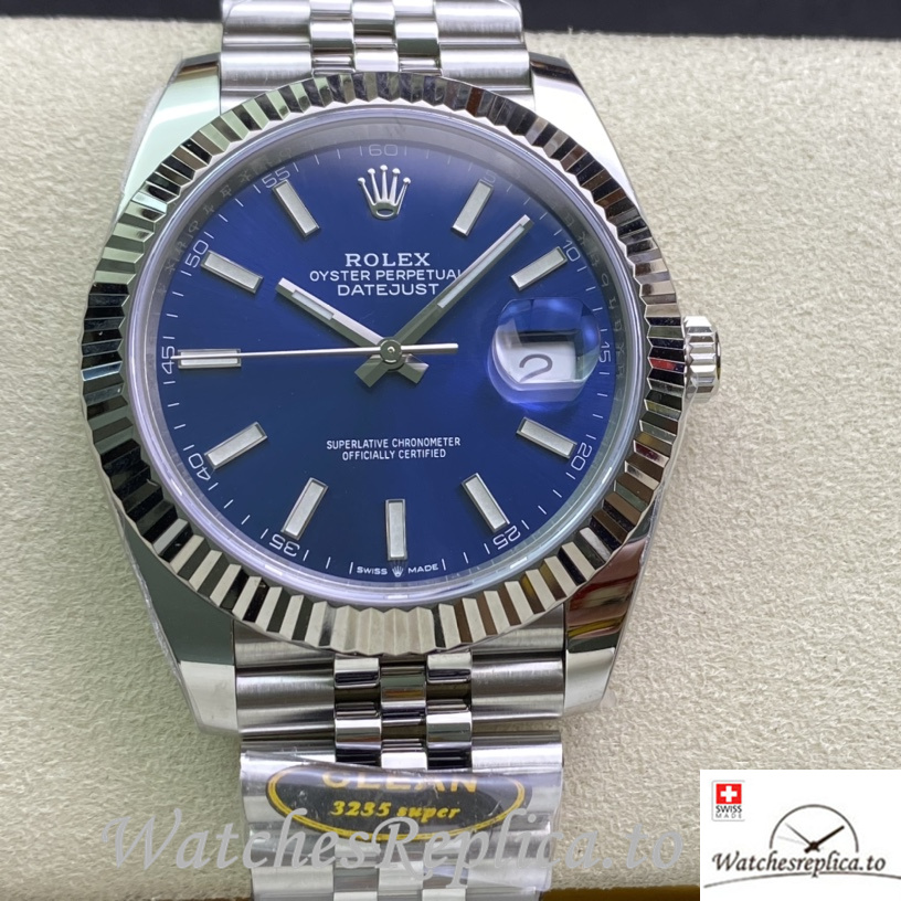 Swiss Rolex Datejust 126334 Replica Stainless steel strap 41MM - WatchesReplica.is