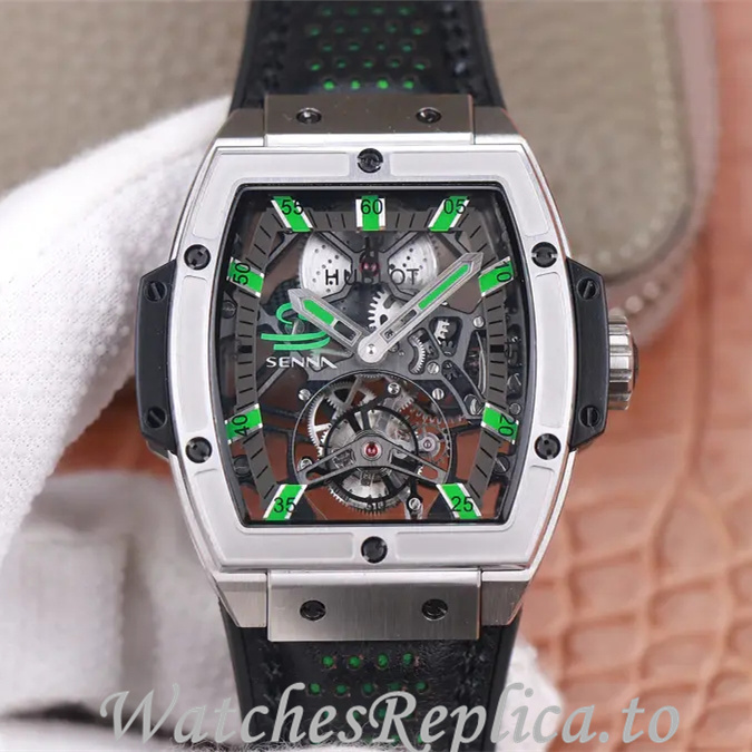 Hublot Replica MASTERPIECE Series Leather strap 45MM - WatchesReplica.is