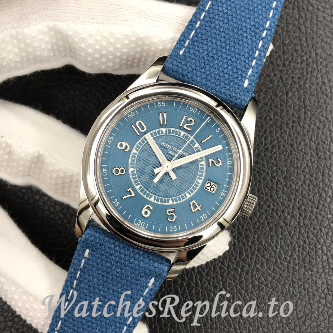 Patek Philippe Replica 6007 Canvas strap 40MM - WatchesReplica.is