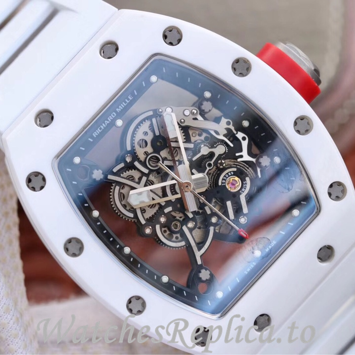 Richard Mille Replica RM055 Rubber strap 50MM - WatchesReplica.is