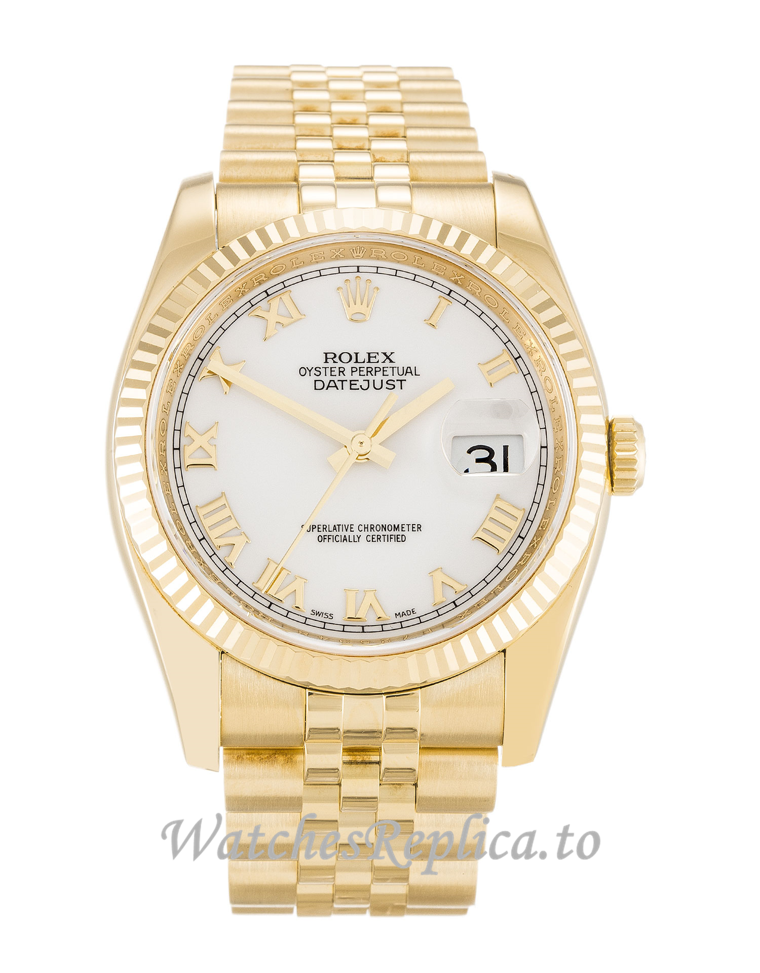 Rolex Datejust White Dial 116238 - WatchesReplica.is