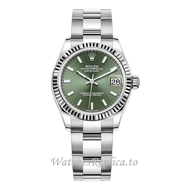 Replica Rolex Datejust m278274-0017 31MM Stainless steel strap Ladies Watch - WatchesReplica.is