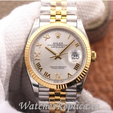 Swiss Rolex Datejust Replica 126233 Stainless steel strap 36MM - WatchesReplica.is