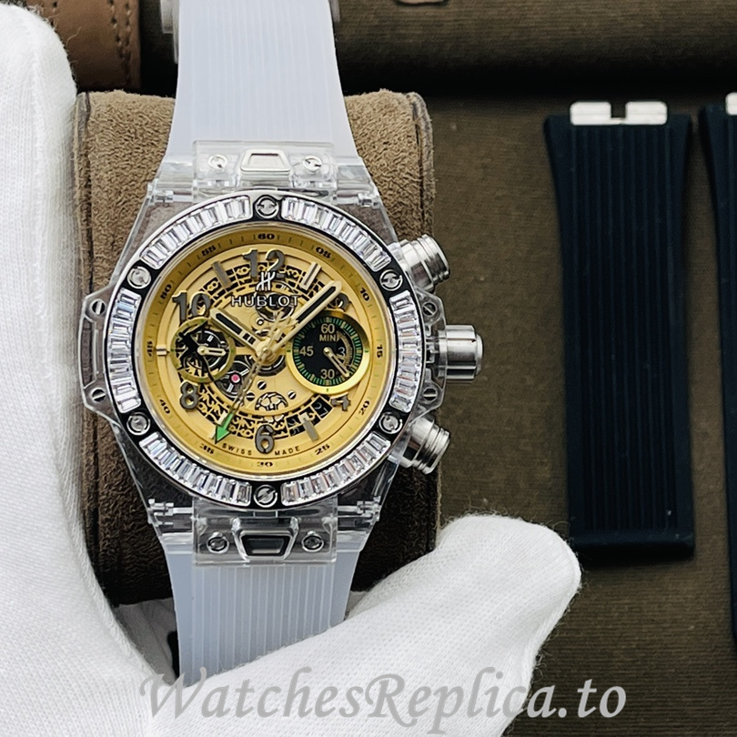 Hublot Replica 411.JX.4802.RT Rubber strap 45MM - WatchesReplica.is