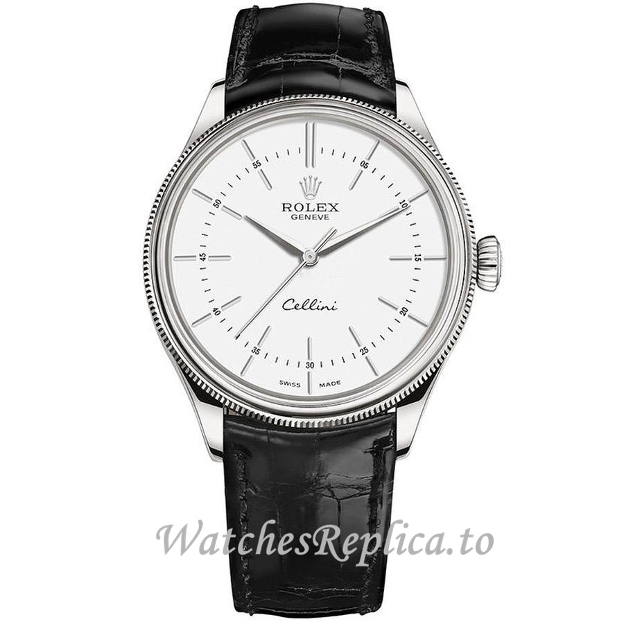 Replica Rolex Cellini 50509wbk 39MM - WatchesReplica.is