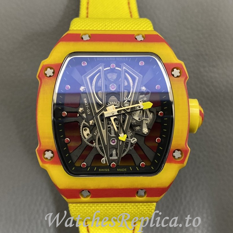 Richard Mille Replica RM27-03 Canvas strap 48MM - WatchesReplica.is