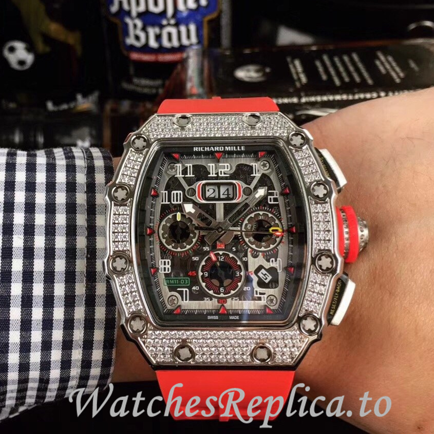 Richard Mille Replica RM11-03 Rubber strap 50MM - WatchesReplica.is