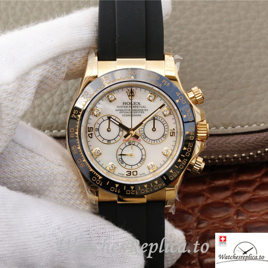 Swiss Rolex Daytona 116518-0037 Rubber strap 40MM - WatchesReplica.is