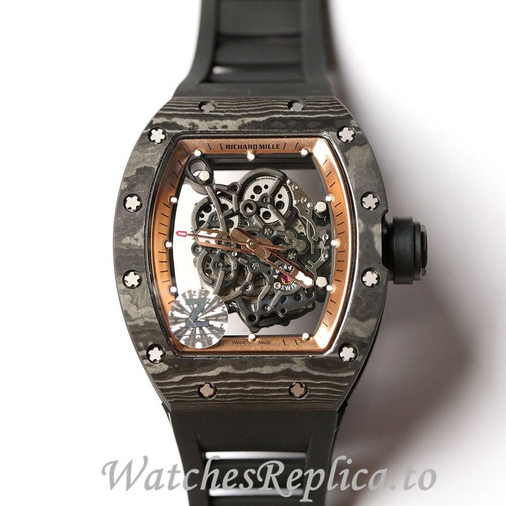 Richard Mille Replica RM055 Rubber strap 50MM - WatchesReplica.is