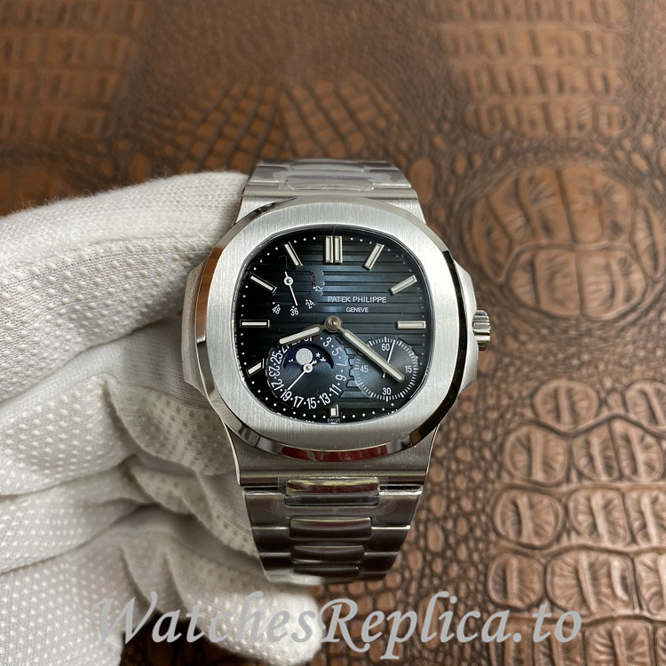 Patek Philippe Replica Nautilus 5712 Stainless steel strap 40MM - WatchesReplica.is